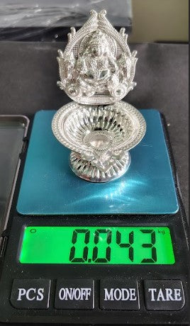 Pure Silver Kubhera Diya 43gm - By Mahita Collections